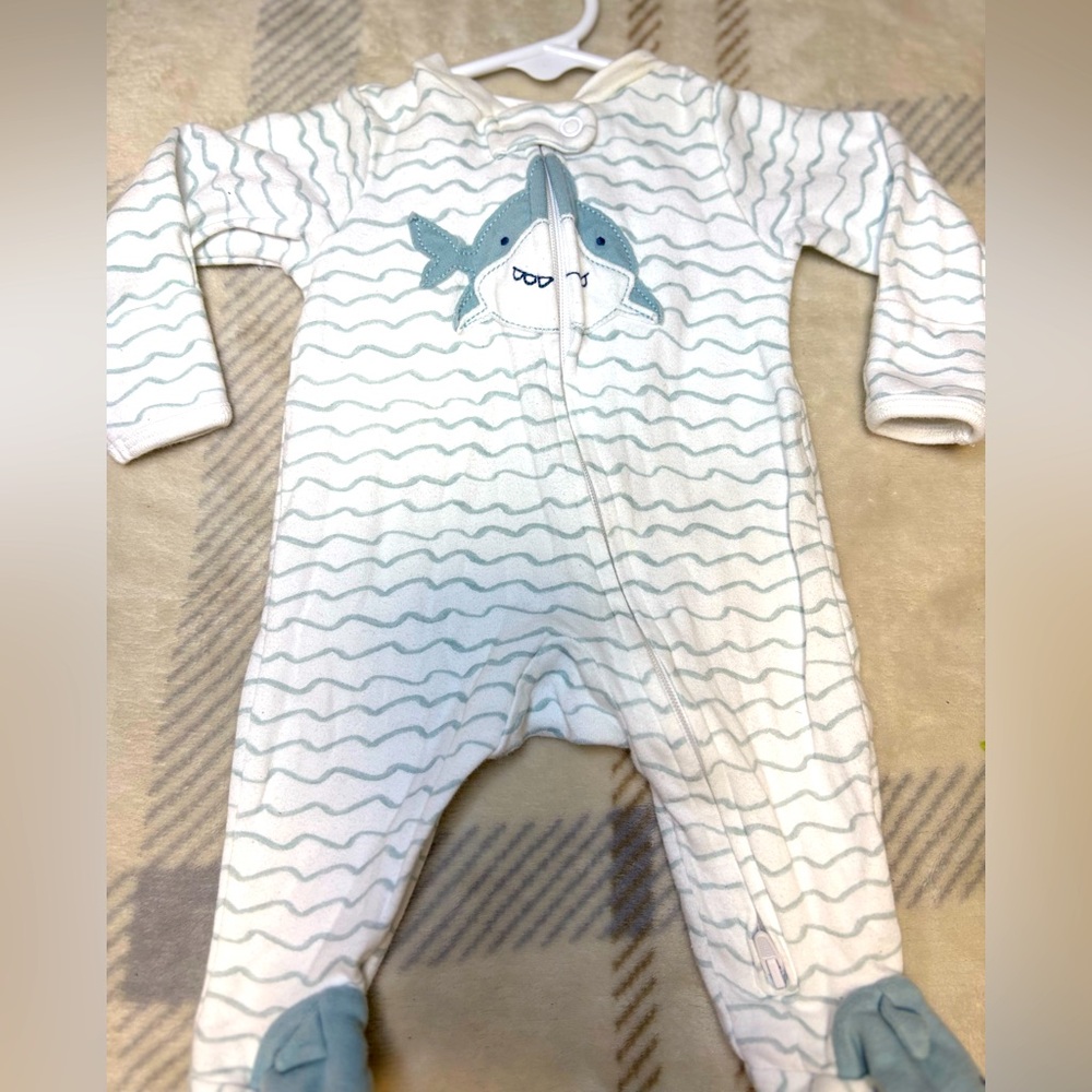 Shark Print baby One Piece